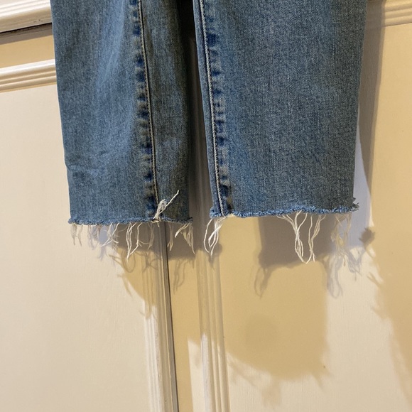 Distressed hem overalls - Picture 3 of 5